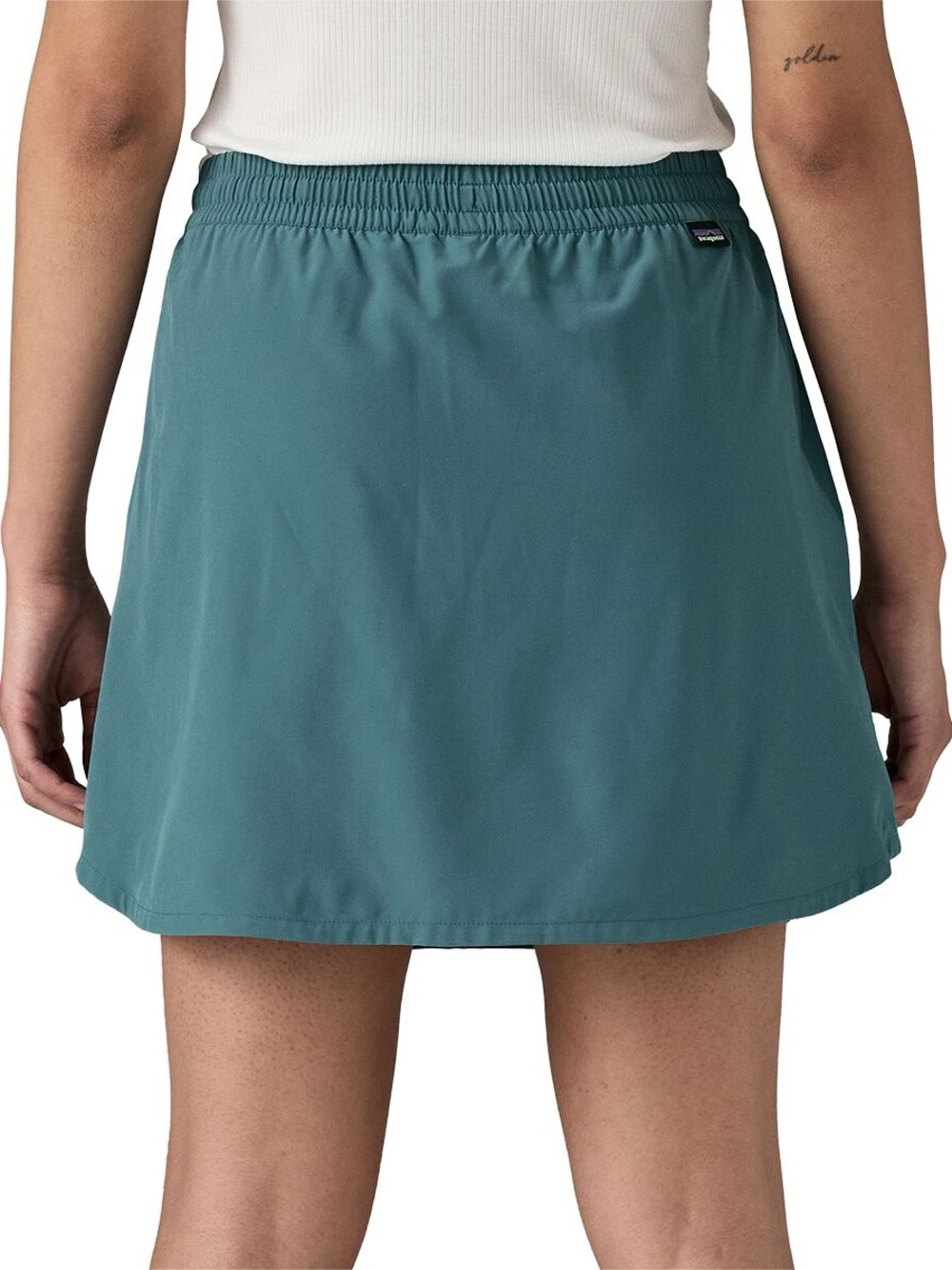 Patagonia Fleetwith Teal Outdoor Active Woman’s Athletic Drawstring Skort Small